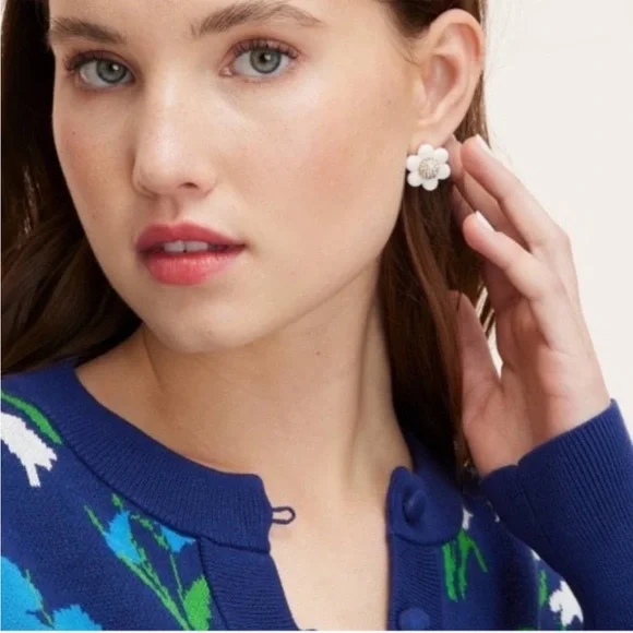 Kate Spade x Target Novelty Earrings, 3 Pairs - Sunglasses, Flowers, Cups - Picture 3 of 3